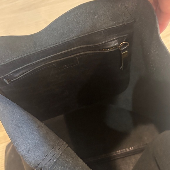 Madewell Leather Black Tote Bag - Picture 4 of 6